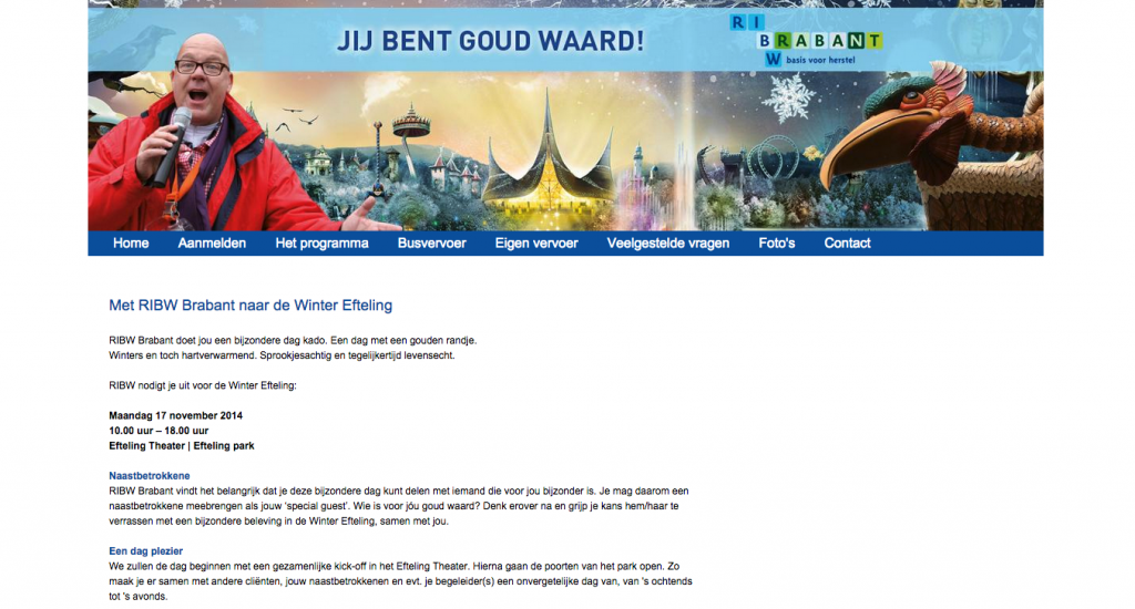 project management online event registratie