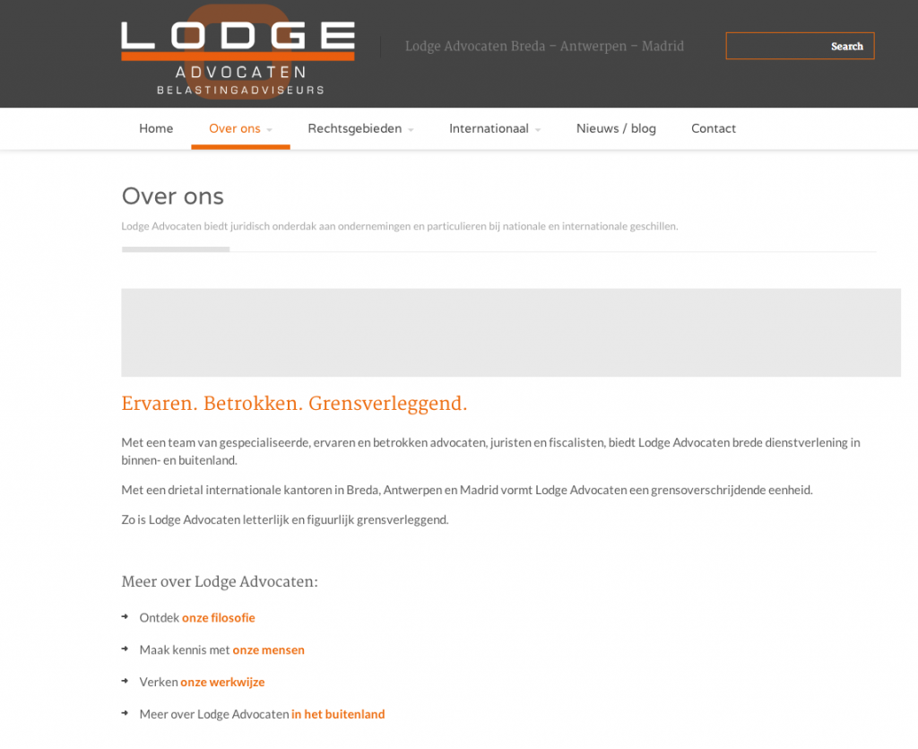Lodge Advocaten - webteksten Coppig